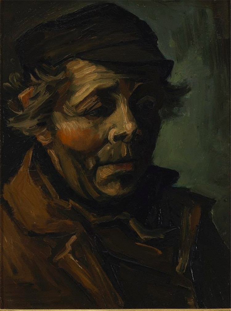 Head Of A Peasant With Cap Van Gogh Oil Painting